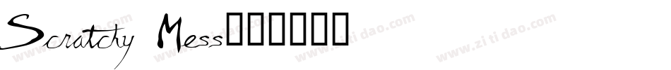 Scratchy Mess字体转换